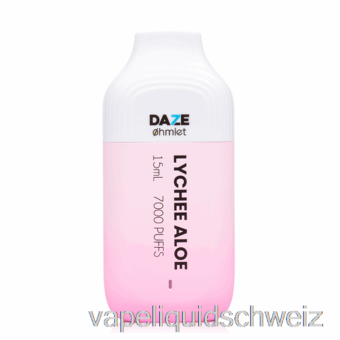 7 Daze Ohmlet 7000 0 % Null Nikotin Einweg-Litschi-Aloe-Vape Ohne Nikotin